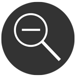 Icon für das Verkleinern der Ansicht